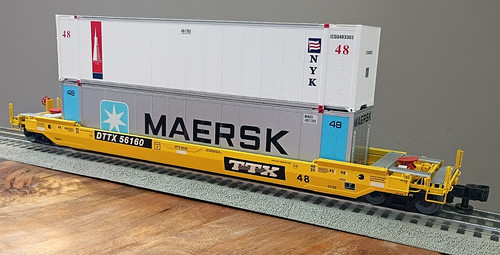 Lionel 6-84857 TTX Husky Stack Well Car - Número de carretera #56150 - Escala O - Muy buen estado | Condition: Used