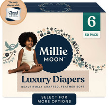 Millie Moon Luxury Diapers, Size 6, 50 Count Select for More Options 