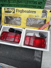 Classic Car Britax Jackie Stewart Fogbeaters Pair Rear Fog Lights Chrome Backed