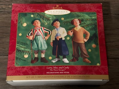 Hallmark Keepsake  The Three Stooges Larry Moe Curly Golf 2000 NEW -cr-525