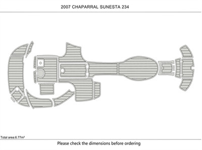2007 Chaparral 234 Sunesta DuraEVA Boat flooring