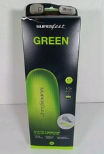 Superfeet Green Heritage Insoles Size D Men 7.5-9 Women 8.5-10 High Arch NIB