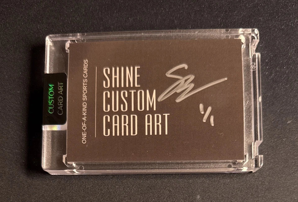 TJ Watt Prizm Silver Steelers Patch Jersey 1/1 Card Art Created By SHINE - Image 2 of 2