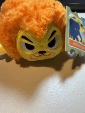 Bark box Mfalme Lion Plush Dog Toy Squeaker And Crazy Crinkle Size Large