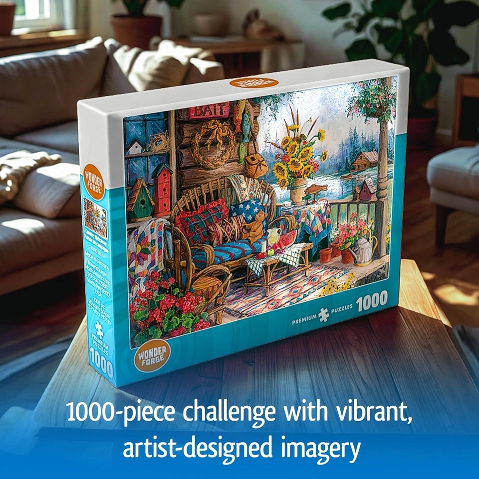Country Hideaway 1000 件成人拼图 | 独特,完美贴合 — 第 3/4 张图片