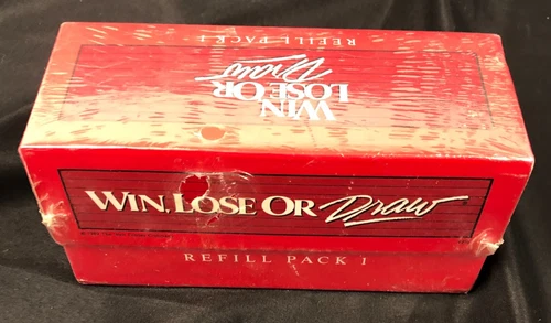 Win, Lose Or Draw Refill Pack #1 Milton Bradley 1989 Sealed Vintage Walt Disney