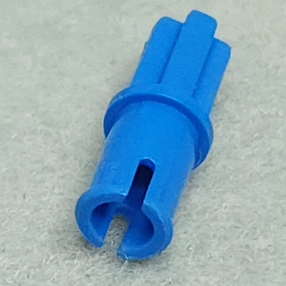 LEGO Technic Axle 1L with Pin with Friction Ridges 43093 Blue Lot of 25 Used - Image 3 of 4