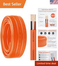 10/3 NM-B Wire with Ground - 10FT 10 Gauge Non-Metallic Sheathed Cable Pure C...