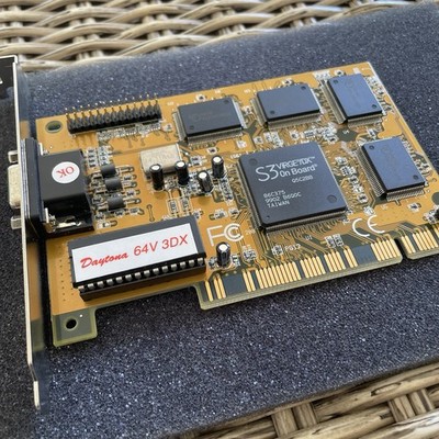 Trident Daytona 64V 3DX graphics card retro PC build S3 ViRGE/DX graphics chip