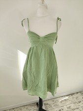 Shein womens Short Cami Dress Size S 8 Green Casual Summer Boho Sleeveless