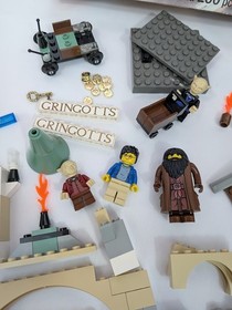 LEGO Harry Potter Gringotts Bank 4714 &ndash; Vintage 2002 Set w/ Box & Inserts &ndash; Used