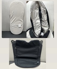 Stokke Crusi/ Xplory V3-V6 Carry Cot Set Liner Apron Mattress Pad Black/Beige