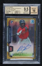 2015 Bowman Chrome Rookie Gold Refractor 11/50 Rusney Castillo BGS 9.5 Auto 07d9