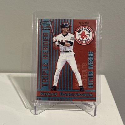 2000 Pacific NOMAR GARCIAPARRA TRIPLE HEADER BLUE BATTING AVG. #/359 BOSTON