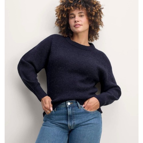 Everlane Alpaca Cocoon Crew Sweater Blue XXS