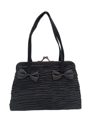 FABIANI Bügeltasche Klein Damen Tasche schwarz Elegant