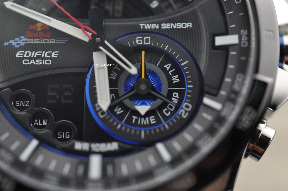 Casio Edifice Chronograph Twin Sensor Steel Watch ERA-200RB-1AV