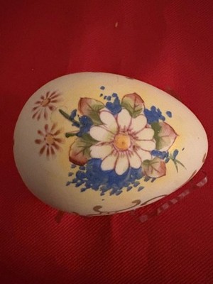 Vintage Ceramic Easter Egg with Bunny Inside