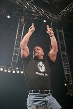 Stone Cold Steve Austin makes his entrance during Judgment Day- Wrestling Photo
