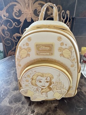 New! Loungefly Beauty and the Beast Belle Tonal Sketch Portrait Mini Backpack Loungefly-New – tagged  main image 4