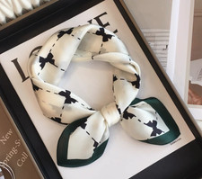 100 Mulberry Silk Shawl Bandana butterfly Print Neckerchief Scarf 21'' Wrap