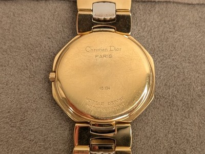 Christian Dior 45.134 Gold Silver Two-Tone Quartz Men's Watch