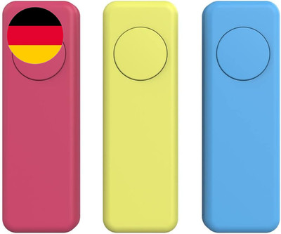 THIRDREALITY Zigbee Smart Button 3 Stück, Rot, Blau, Gelb, 3-Wege-Fernbedienung,