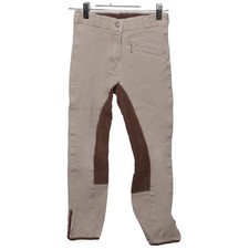 Reithose, Größe: 134/140, Beige/Braun, Jungen #QDM