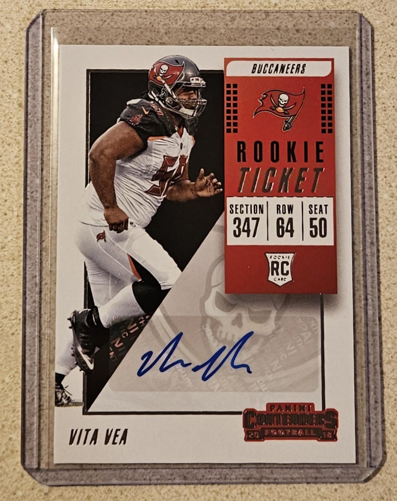 Vita Vea 2018 Panini Contenders SSP Autograph RC #248 - Print Run 184 Copies 🔥