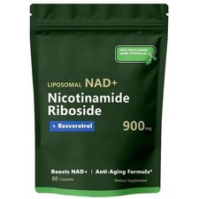 NAD Supplement for Anti-Aging Energy Focus  Nicotinamide Riboside Resveratrol