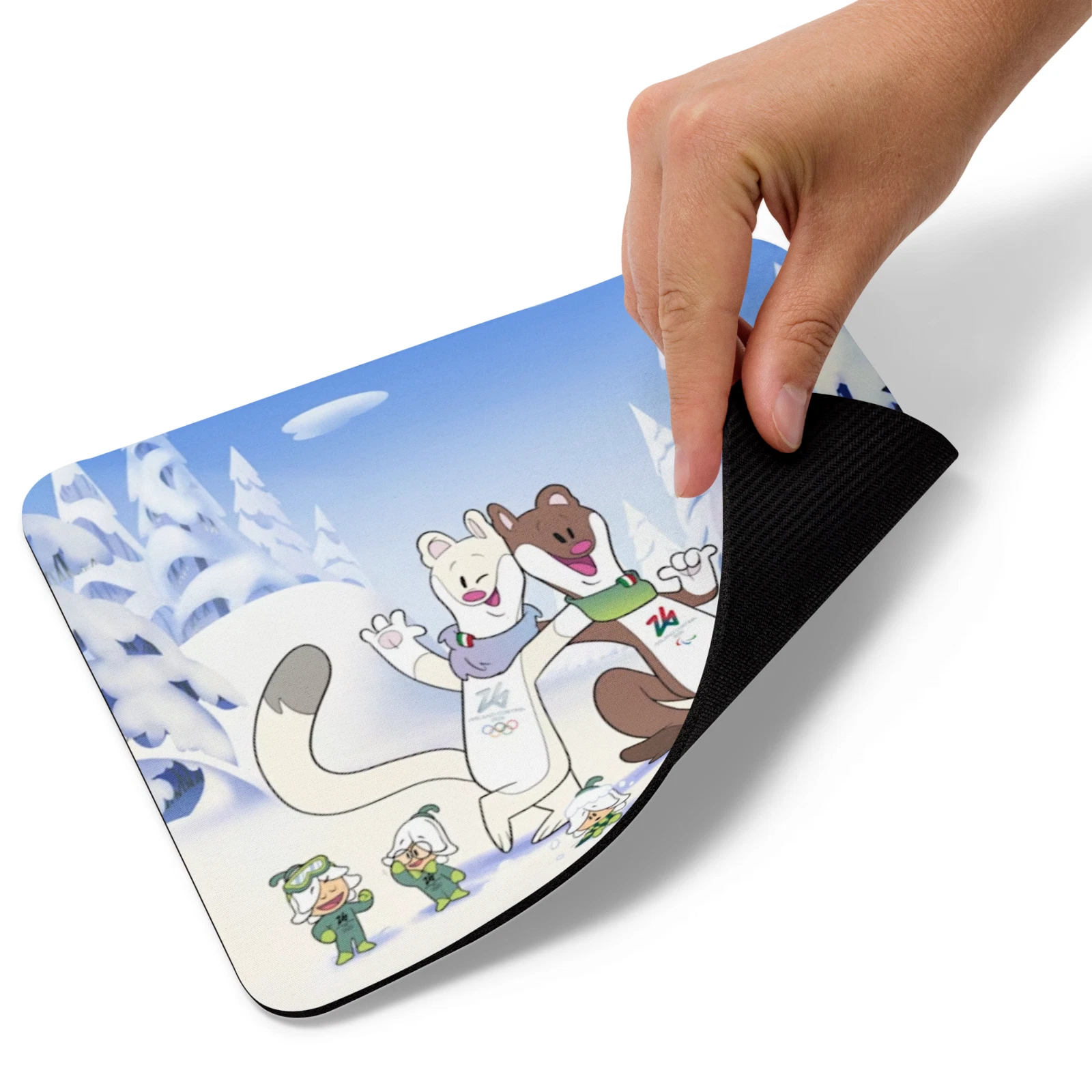 Milan Cortina 2026 Winter Olympics Mouse Pad Mascots Tina & Milo
