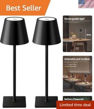 Portable 5000mAh Battery-Powered LED Table Lamps - Touch Control  Dimmable