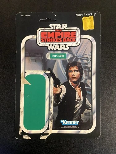 Han Solo Cardback 32 Back B Kenner Empire Strikes Back 1980 Star Wars Vintage