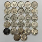 (Lot of 27) 1916-1943 Uncirculated Mercury Silver Dimes 10C Estate Toned Coins