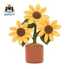 Jellycat Amuseable Sunflower Plants: Trio Plush Set with Pot (New Design) Easter