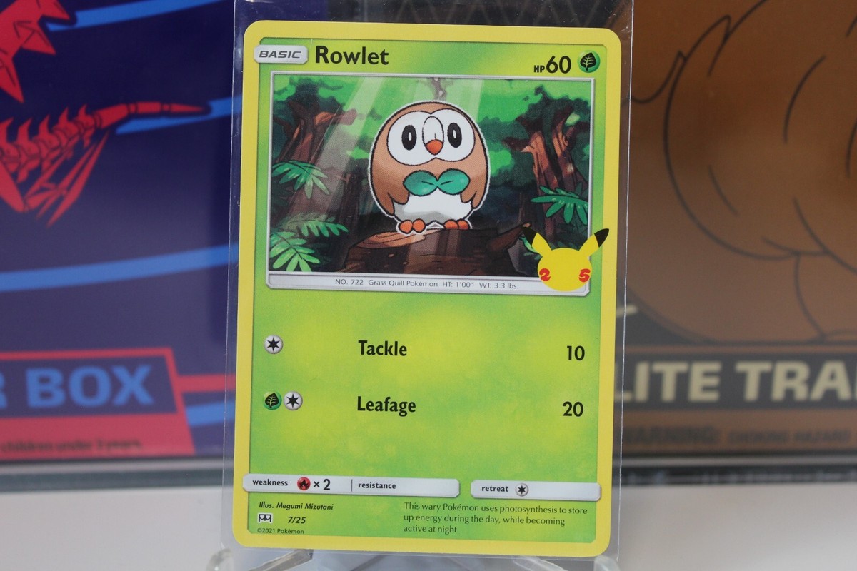 rowlet mcdonalds pokemon card - 7/25 - McDonald's 25th Anniversary Promos [PROMO] Promo Retreat cost Rowlet 7/25 - McDonalds 25th