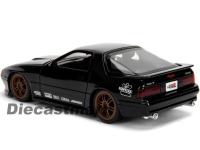 Jada 1:24 JDM Tuners 1985 MAZDA RX-7 FC Glossy Black/White