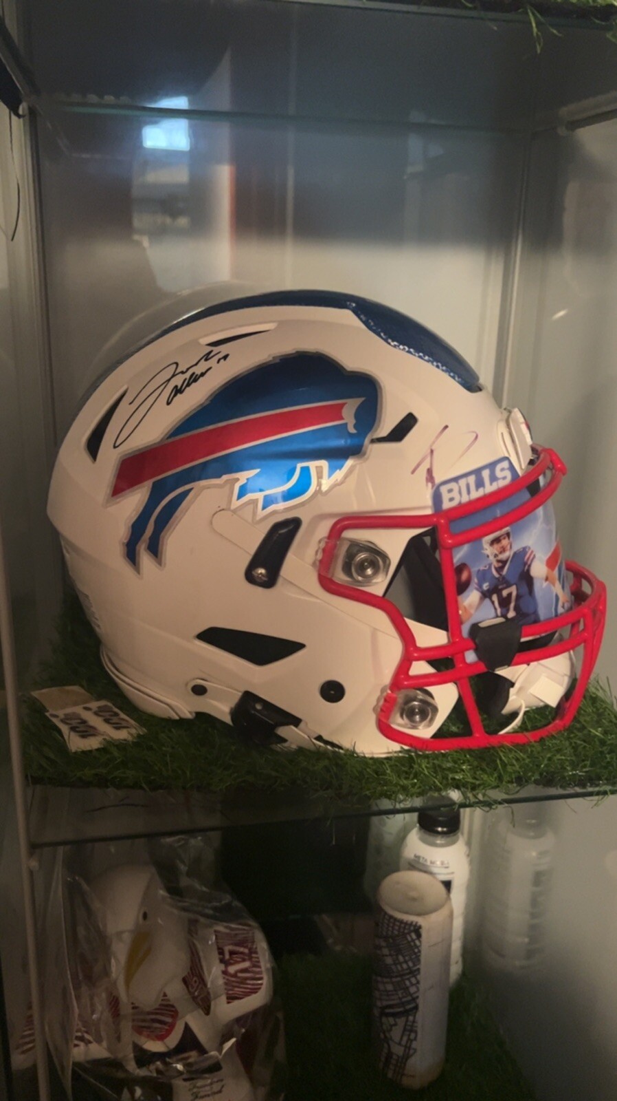 Josh Allen Autographed Signed Buffalo Bills And Diggs FULL SIZE Hydro FLEX HELMET - BECKETT 