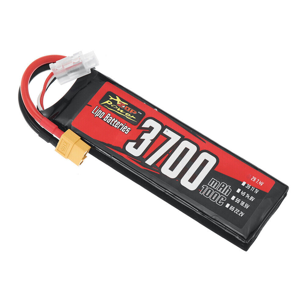100C 7.4V 3700mAh 2S LiPo Battery With XT60 Plug For 100C 7.4V 3700mAh 2S LiPo Battery With XT60 Plug For