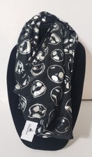 Disney Parks Jack Skellington Silver Face Neck Scarf