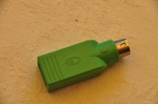 Mausadapter Logitech Mouse Stecker USB zu PS2 PS/2 501215-0004