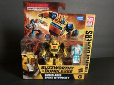 Hasbro Transformers War for Cybertron Buzzworthy Bumblebee and Spike Witwicky