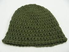 Olive Green - Handmade in USA - Toddler Size Stocking Cap Beanie Hat