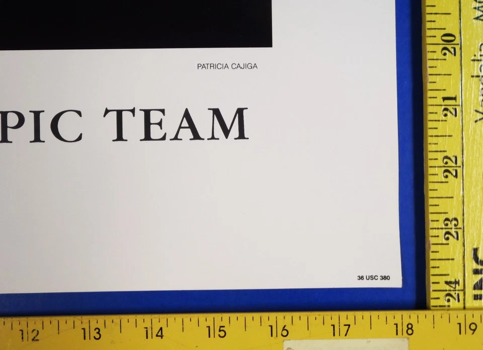 Póster impreso oficial del equipo de gimnasia olímpica de Estados Unidos 1992 18x24" de Patricia Cajiga Foto 4 de 4