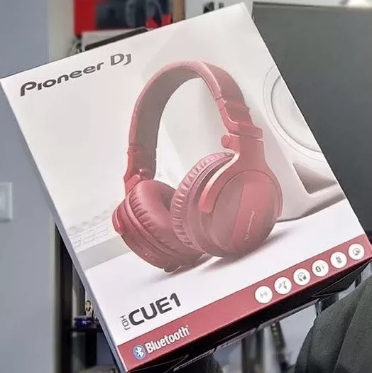 HDJ-CUE1BT-R Red Customizable DJ Headphones with Bluetooth - Pioneer DJ