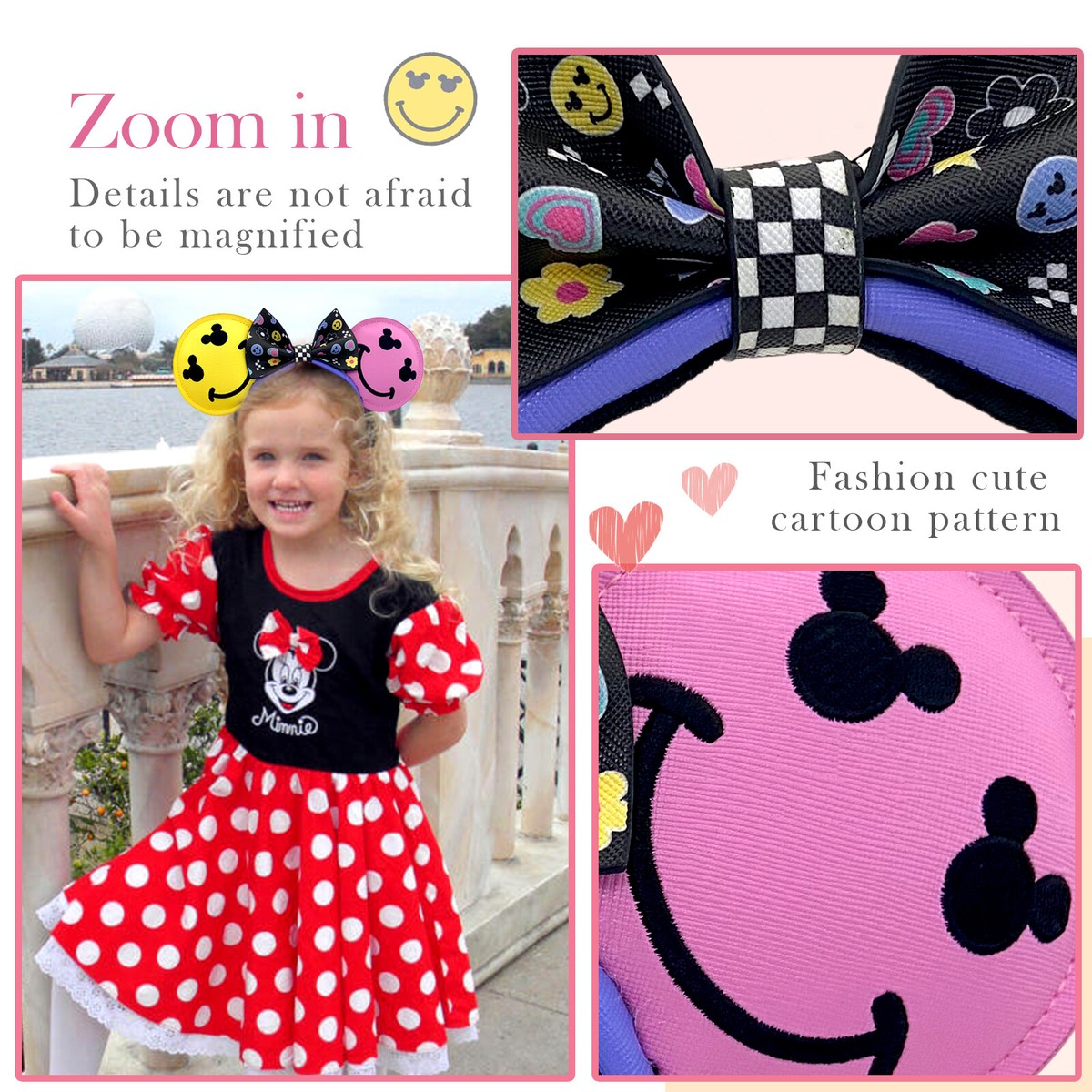 Disney Parks Loungefly Y2K Mickey & Minnie Ears Headband  display picture 3