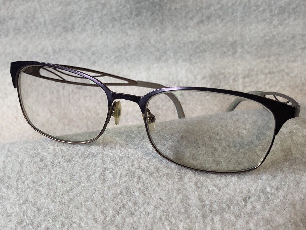 JILL STUART JS 300-2 Purple Womens Eyeglass Frames & Case 