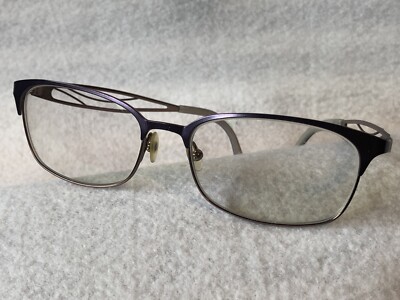 JILL STUART JS 300-2 Purple Womens Eyeglass Frames & Case EUC 53 16 135