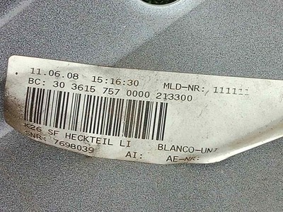 46637681573 - 7681573 FRONT BUMPER / TRASERO IZQUIERDO / 628405 