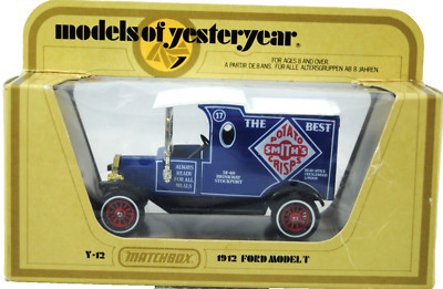 Matchbox of Yesteryear No:Y-12 1912 FORD Model T Van in SMITH's Potato Chips sehr guter Zustand